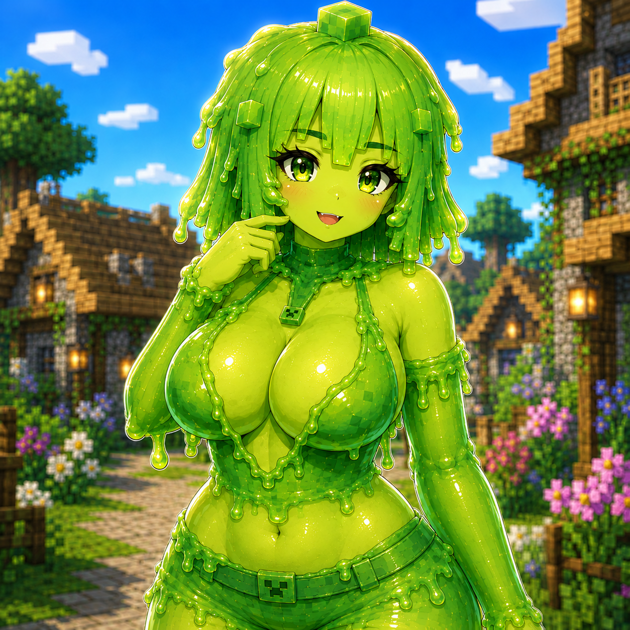 Slime base character — Jenny Mod for Minecraft PE and Java